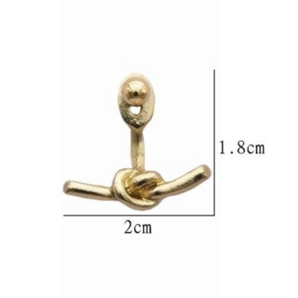 🔥2 for $15🔥 Knot Gold Stud Earrings - Picture 3 of 8